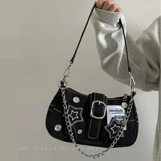Stars Pattern Y2K Handbag