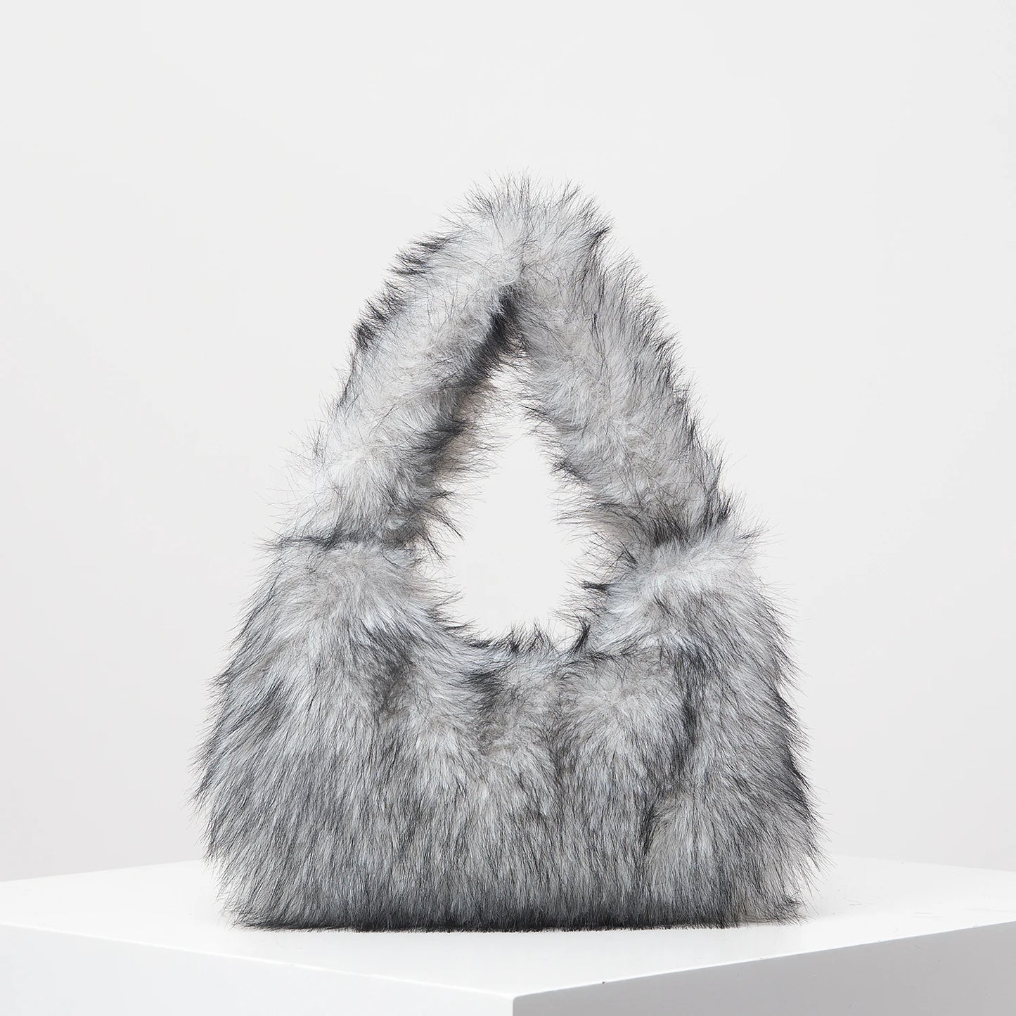 Plush Shoulder Handbag