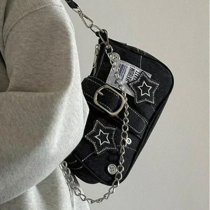 Stars Pattern Y2K Handbag
