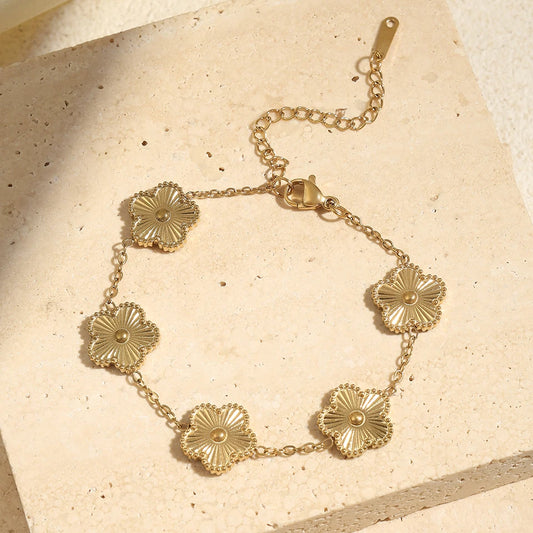 Gold Clover Bracelet