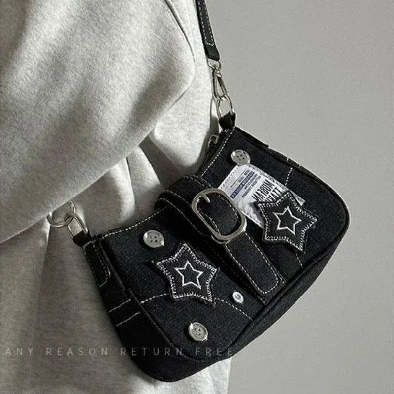 Stars Pattern Y2K Handbag
