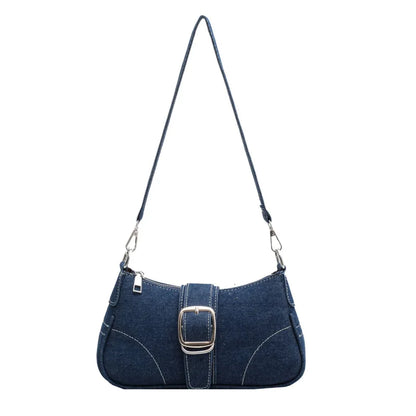 Denim Chain Shoulder Bag