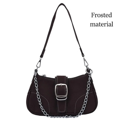 Denim Chain Shoulder Bag