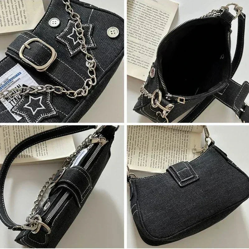 Stars Pattern Y2K Handbag