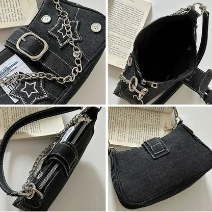 Stars Pattern Y2K Handbag