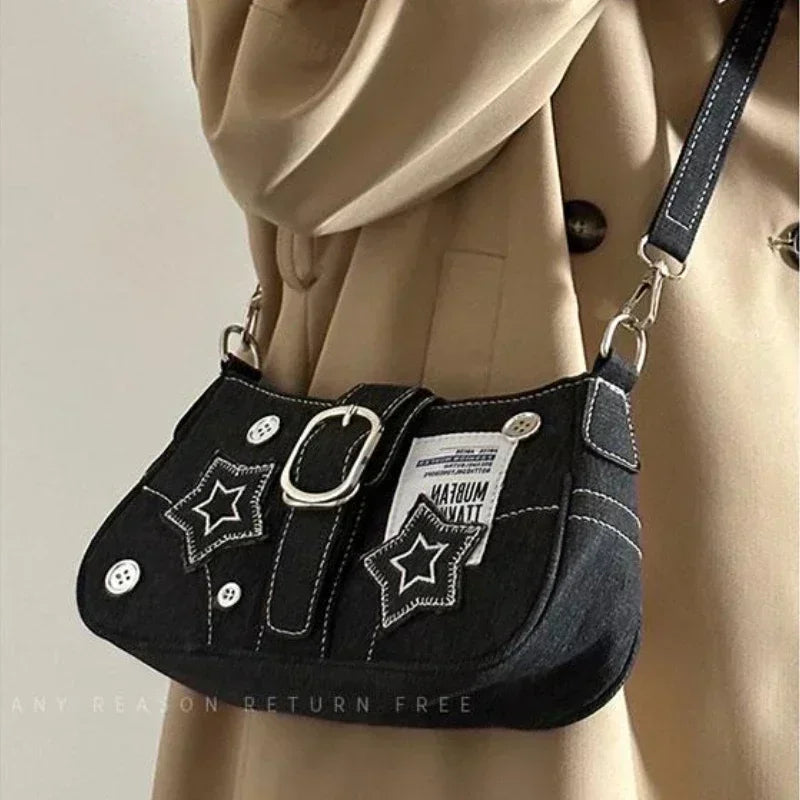 Stars Pattern Y2K Handbag