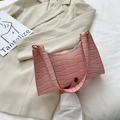 Alligator Pattern Small Handbag